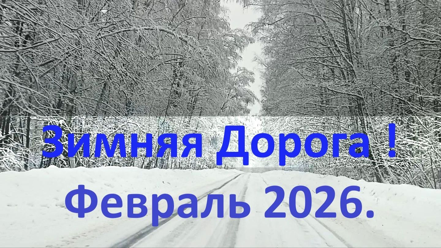 Уходящая зима ! Зимняя Дорога. Февраль 2026.  #Лес #Рязань #Зима #Сказка