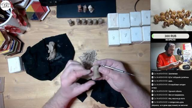 Творческий стрим. 333 суслика. День 1 #ДС_керамист #DSceramist