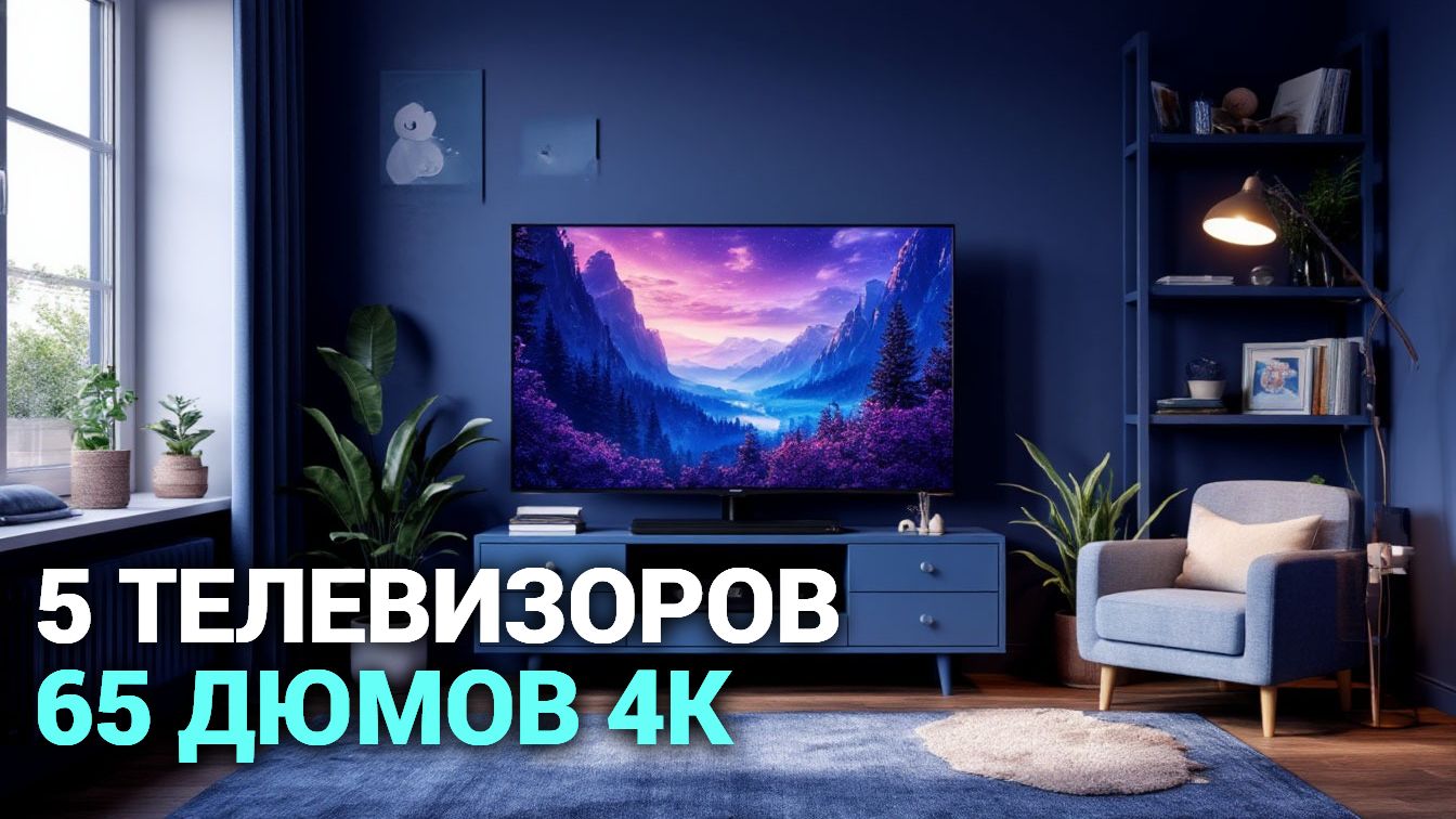 ТОП‑5 телевизоров 65 дюймов 2026: выбираем лучший для домашнего кинотеатра