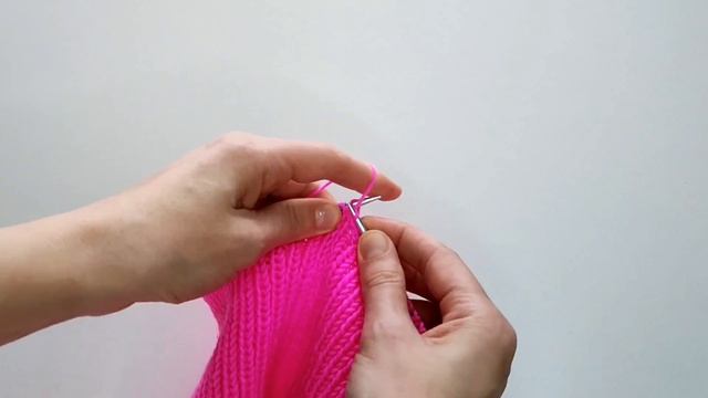 Шапка резинкой 1 на 1. Четыре клина.