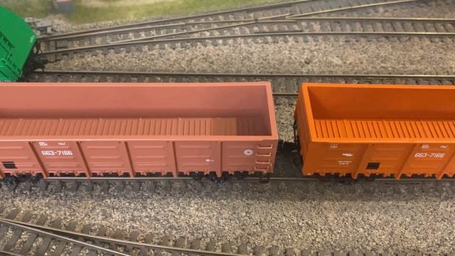 Модели полувагонов 12-119 из серии 