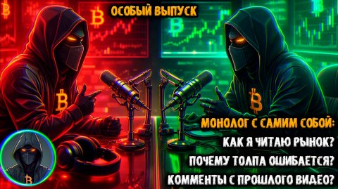 Монолог с самим собой! Как я читаю рынок BTC Почему толпа ошибается Комментарии с прошлого видео.