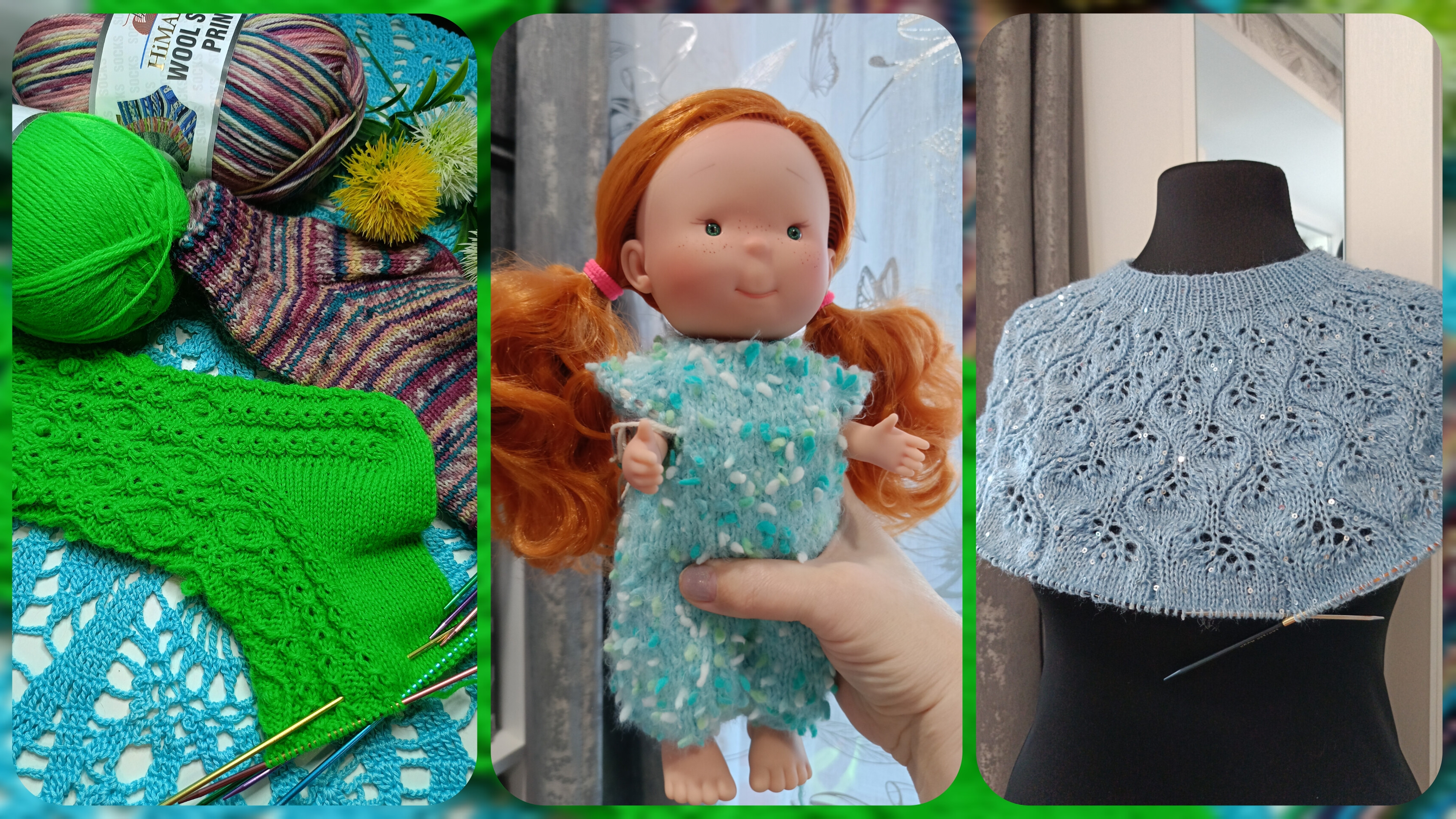 Вяжу опять носочки 🧦 Пиппочке комбезик☺️