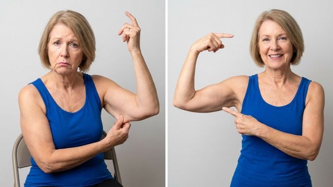 Дряблость рук уйдёт даже в 60 ЛЕТ