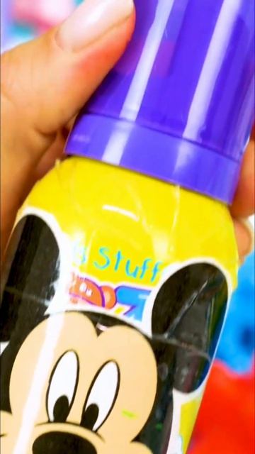 Патрик увидел пену для ванны 😄 #игрушки #миккимаус #весело