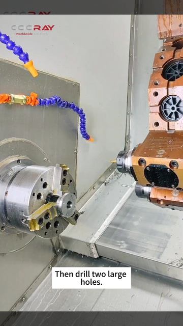 Технология обработки с двумя шпинделями и одной револьверной головкой #Токарнаяобработка