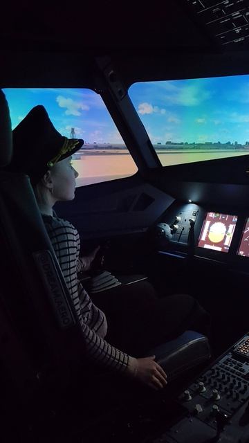 Я пилот настоящей кабины самолёта😍