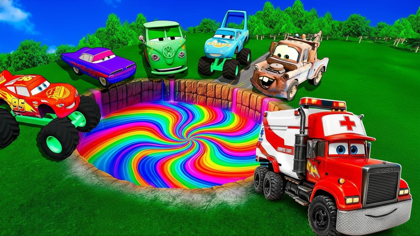МУЛЬТИКИ ПРО МАШИНКИ! Тачки Pixar: МакКуин против безумного портала Дисней для детей и малышей