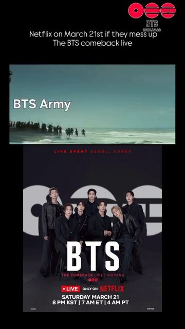 Так фанаты видят камбек BTS на Netflix. Как думаете ляжет сервер?