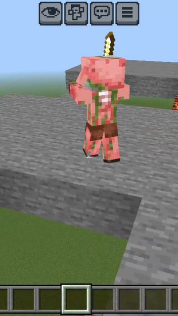 Проверяем IQ пиглина в Minecraft | ДимА4 Minecraft! #Shorts