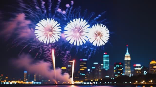 Фейерверки над городом! Сияние огней и магия ночи. 🌃🎆✨