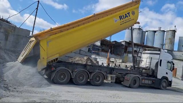 Разгрузка отсева для машиностроительного завода