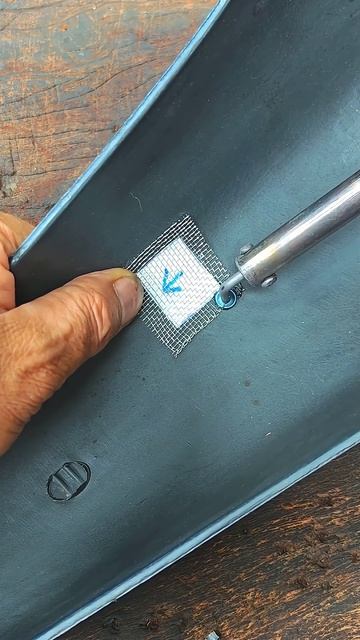 Заделка дырки в пластике