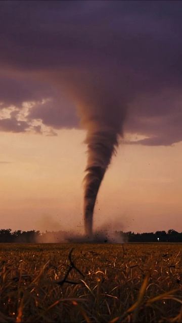Ураган в поле: сила природы #торнадо #природа #бури