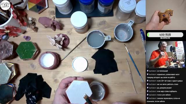 Творческий стрим. Глазуровка #ДС_керамист #DSceramist
