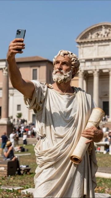 Современный философ: селфи с древним прошлым #история #памятники #искусство