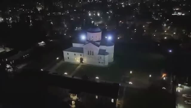 Древнейшая ДОСТОПРИМЕЧАТЕЛЬНОСТЬ АБХАЗИИ - «Великий Питиунт» в Пицунде поздним вечером и ночью