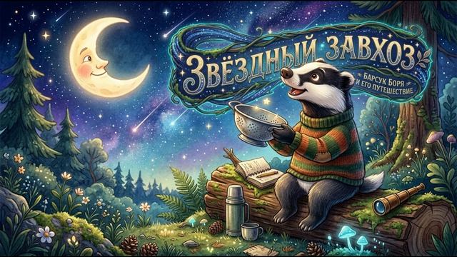 ✨ Звёздный завхоз: Барсук Боря и его путешествие 🦡 | Аудиосказка 🎧