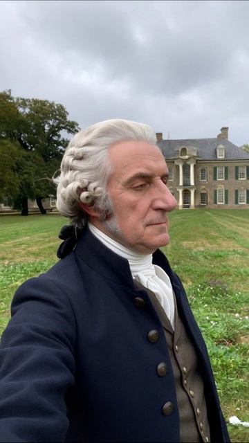 Исторический персонаж на фоне старинного особняка #история #костюм #экскурсия