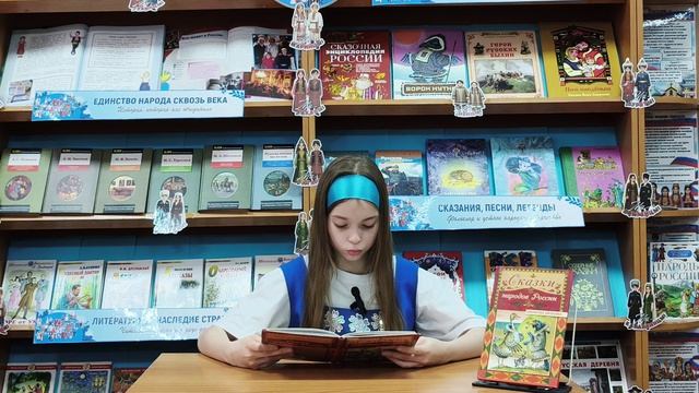 Читает ненецкую сказку  Ваземиллер Ксения