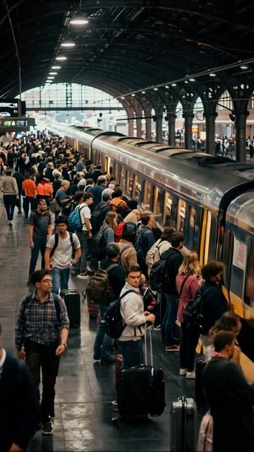 Бесконечная толпа: будни без надежды #городскаяжизнь #паранойя #безвыходность