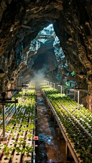 Подземное земледелие: как выращивают растения в пещерах #биоферма #экодом #урожай