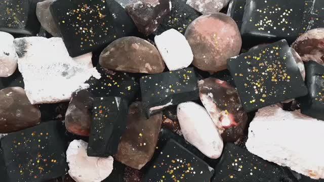 АСМР#40🌹Черная, белая, цветная магнезия🌹Три полных хрустяще -пыльных видео