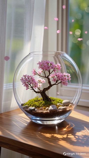 Цветущее дерево Бонсай ИИ