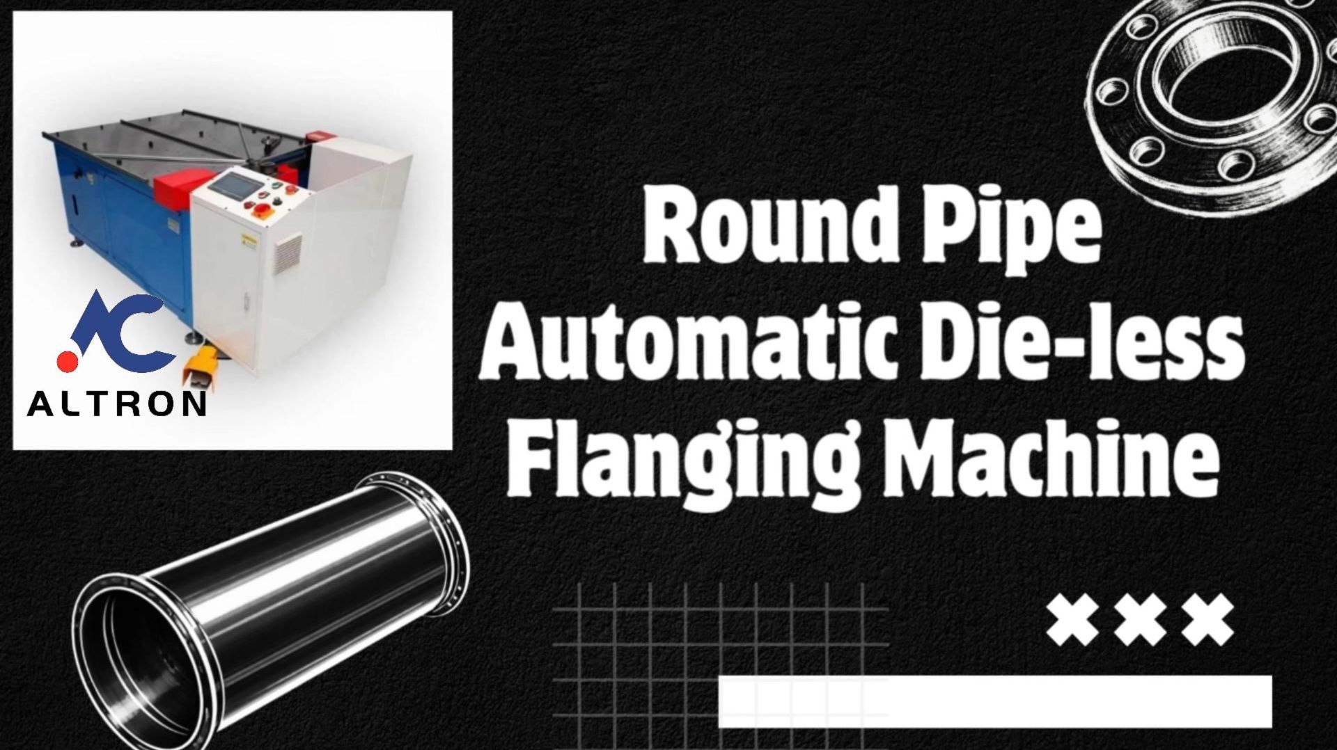 Round Pipe Automatic Die-less Flanging Machine