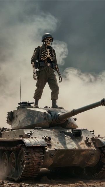 Победа мёртвых: мир без надежды #война #скелет #безысходность