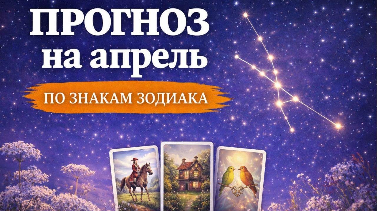 ⭐ПРОГНОЗ НА АПРЕЛЬ ПО ЗНАКАМ ЗОДИАКА ЧЕРЕЗ ЛЕНОРМАН. Основные события, предостережения, рекомендации
