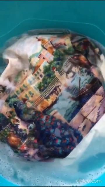 Стираем вышивку