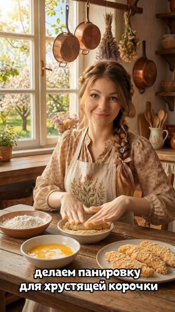 Хрустящие куриные стрипсы в медово-чесночной глазури