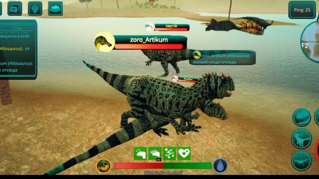 выживание за Аллозарва! Гнездование,игра в стае!the Cursed Isle