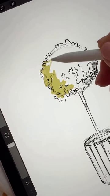 Рисуем дерево в кадке просто и быстро 🌳