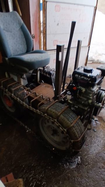 Мини трактор к испытания готов.