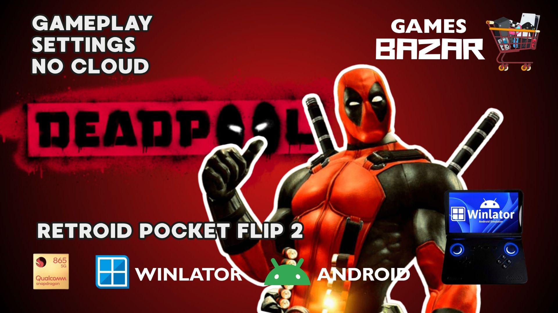 Deadpool Game 2013 на андроид запуск и настройки Winlator V10.1 Retroid Pocket Flip 2 #winlator
