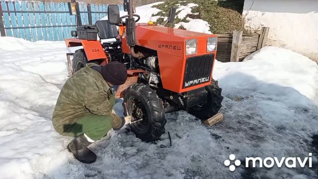 Меняю передние покрышки. #уралец