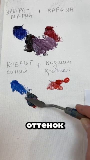 Как получить фиолетовый (классический вариант).