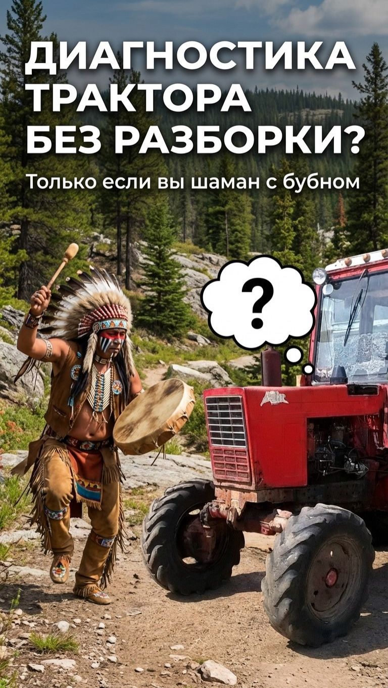 Новый вид диагностики трактора МТЗ - танцы с бубном!