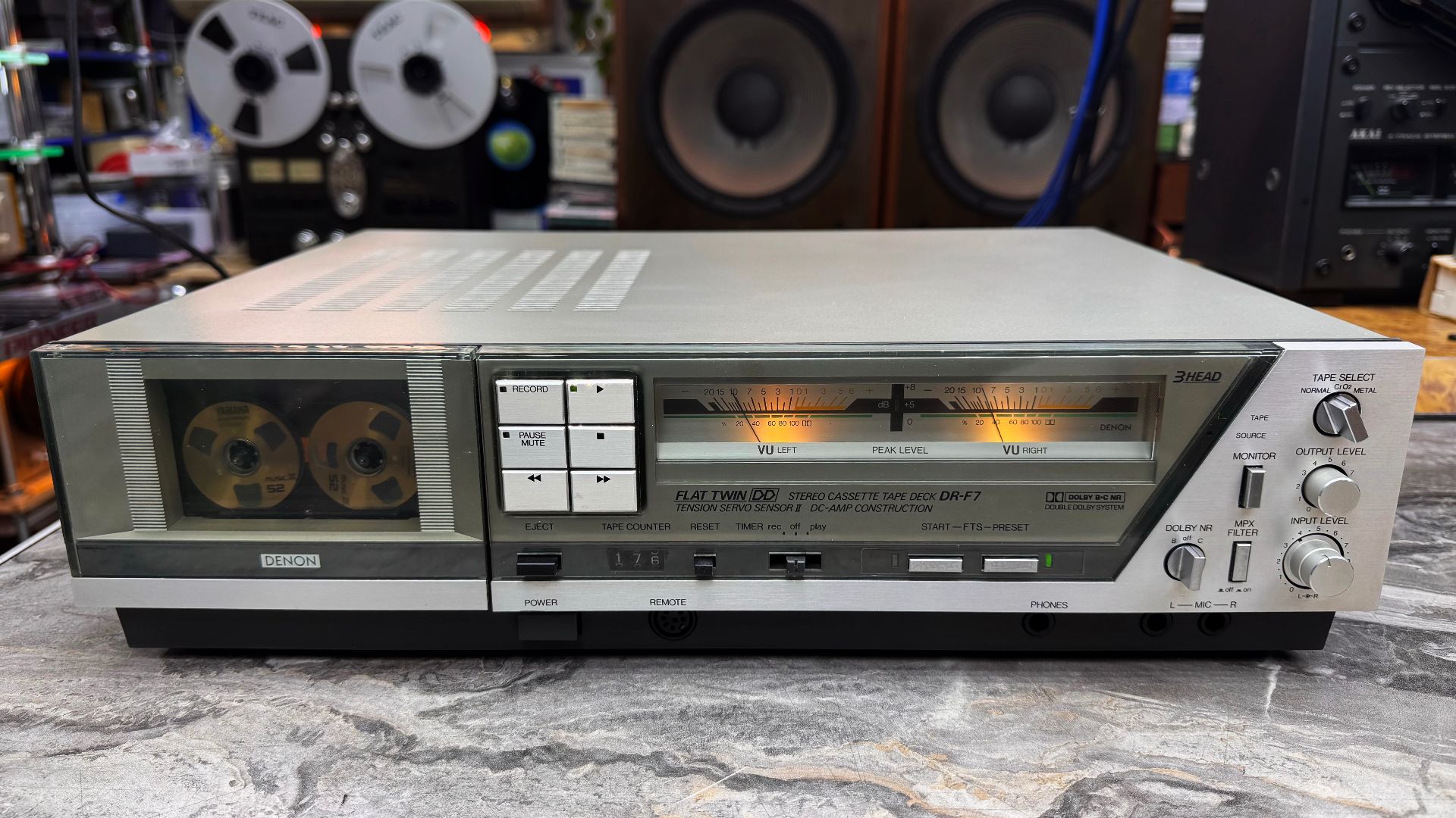 Кассетная дека Denon DR-F7 продолжаем тестить....