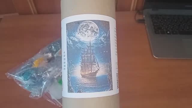 Алмазная мозаика с элементами 5D. Корабль. Обзор