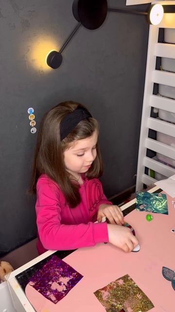 Делаю аппликацию фольгой🐱🐶