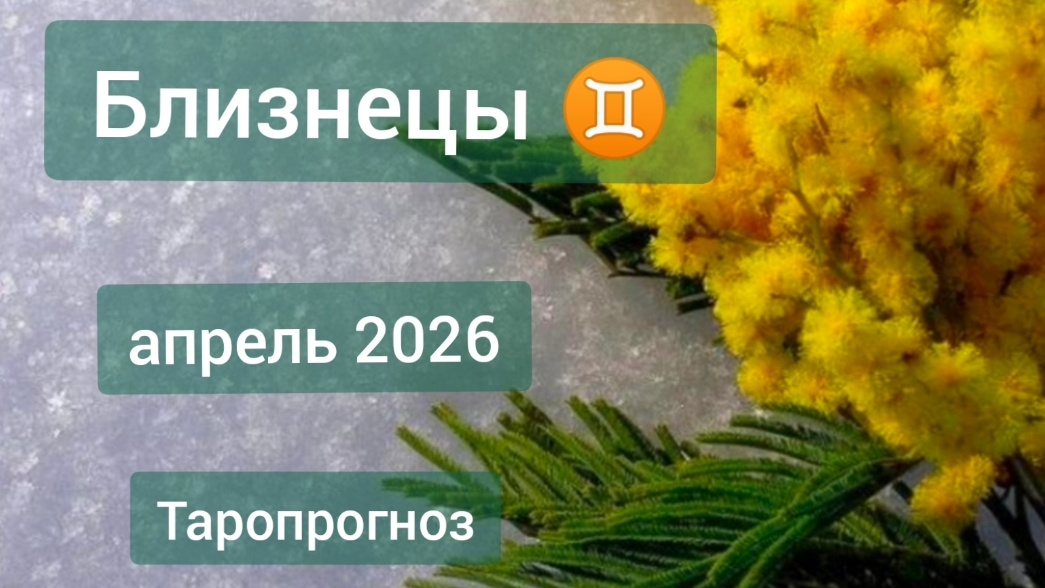Близнецы ♊, апрель 2026