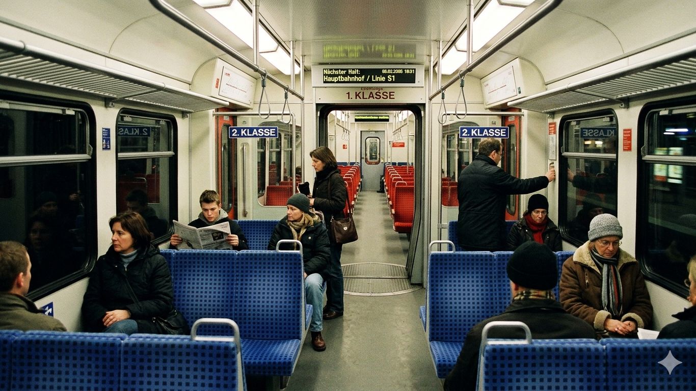 🇩🇪 Репортаж из недр стального вагона: Маршрут S1