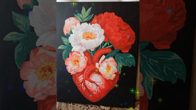 закончила картину по номерам