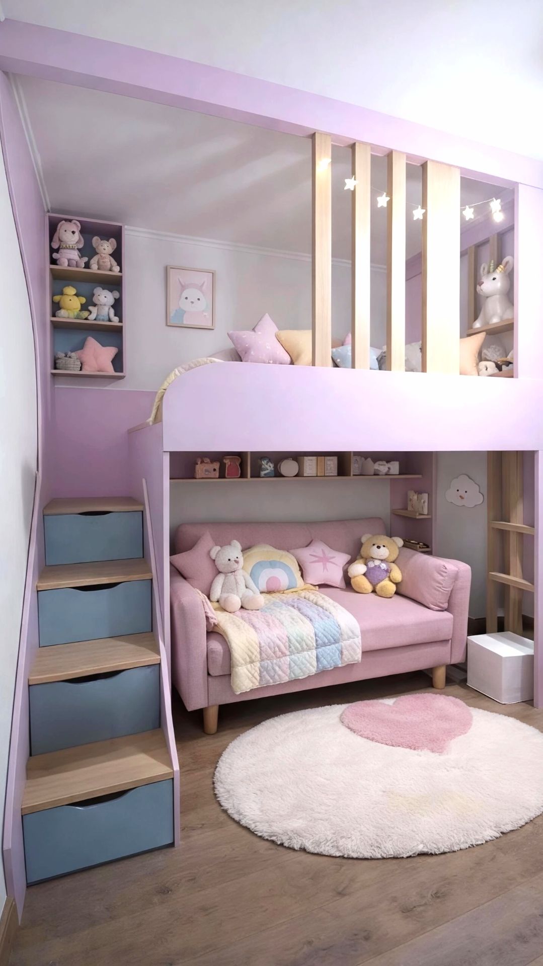 💗 Когда у дочки есть любимый цвет — розовый 💗  И хочется, чтобы вся её комната была про неё.