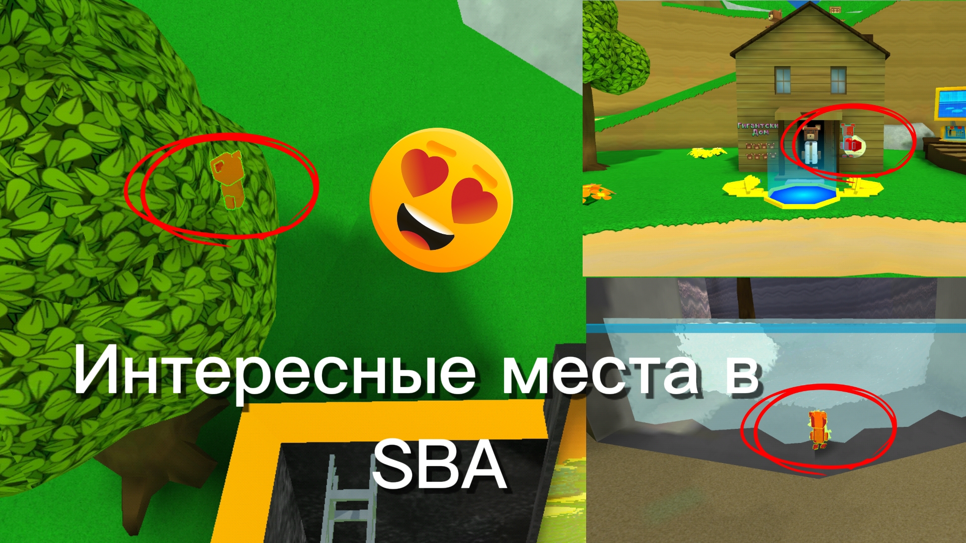Интересные места/в игре Super Bear Adventure