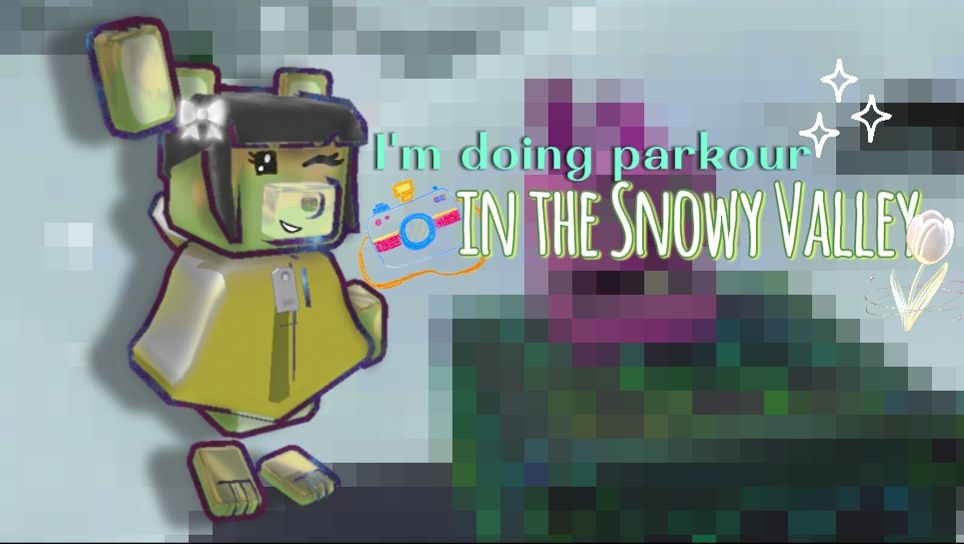 Прохожу паркур в Снежной Долине SBA~📀🏆🥇