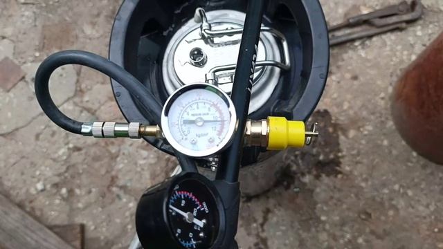 опрессовка бака для энзимов